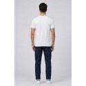 Icon t-shirt in cotone con stampa logo sul colletto IUT042 [b2f806b2]