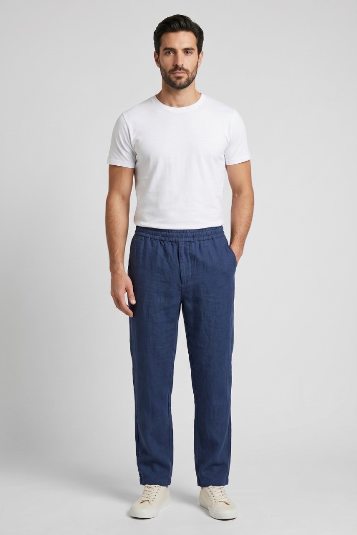 Lyle & Scott pantalaccio chino in lino SW1801ITA [78b746b6]