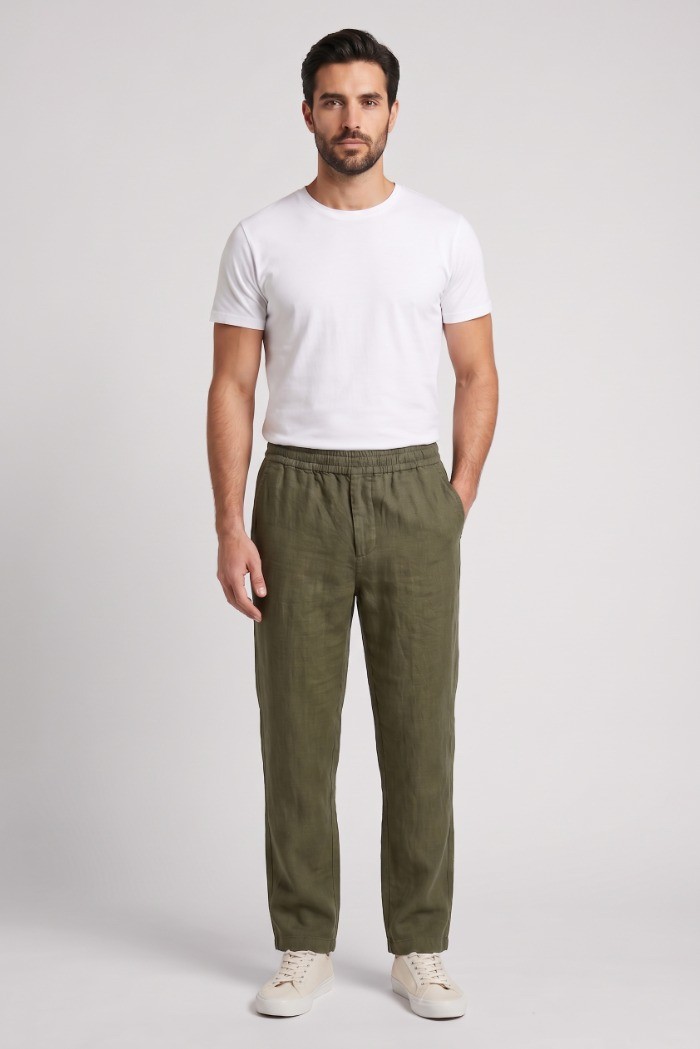Lyle & Scott pantalaccio chino in lino SW1801ITA [aa881d25]