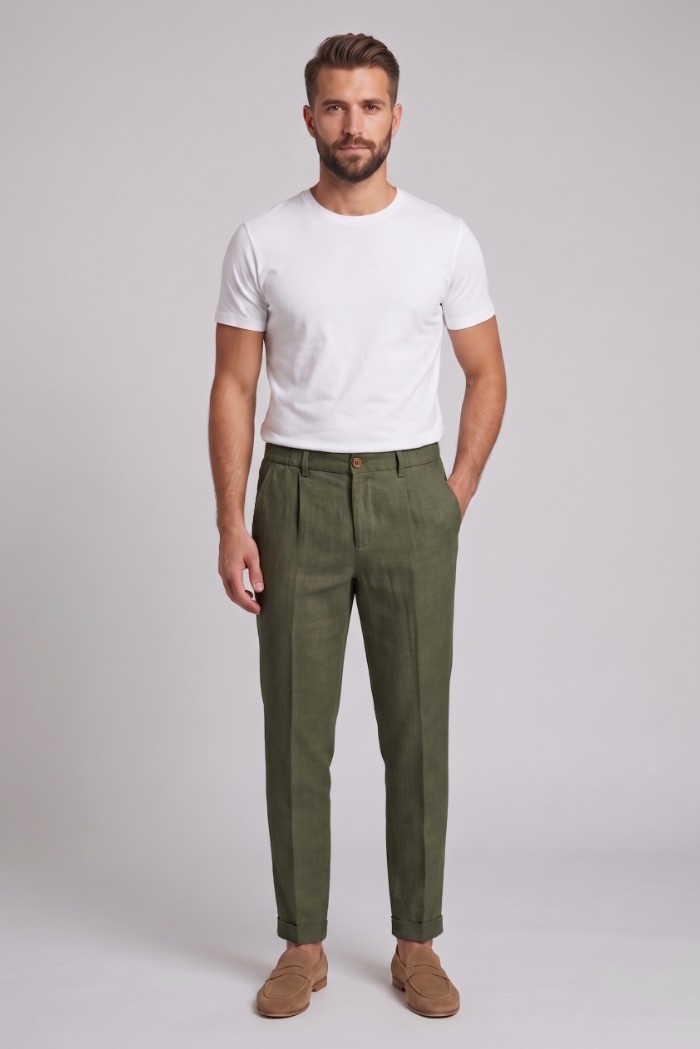 Squad2 pantalaccio in lino e cotone Rodi 226027 [880611d9]
