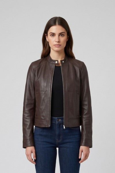 Markup giubbino biker in ecopelle MW2640018 — 805219040080507_1