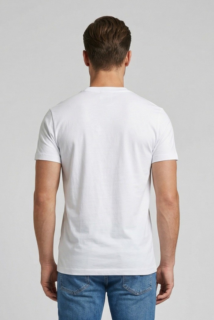 Icon t-shirt in cotone con mini stampa logo IUT007 [62bcb631]