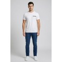 Icon t-shirt in cotone con mini stampa logo IUT007 [d5a17735]