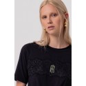 Fracomina t-shirt cropped in jersey con nodo fr26st3028j401g1 [fb57e914]