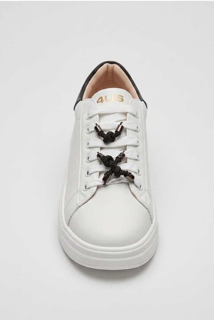 4US Paciotti sneakers in pelle con fondo alto 4BX251 [0484719c]