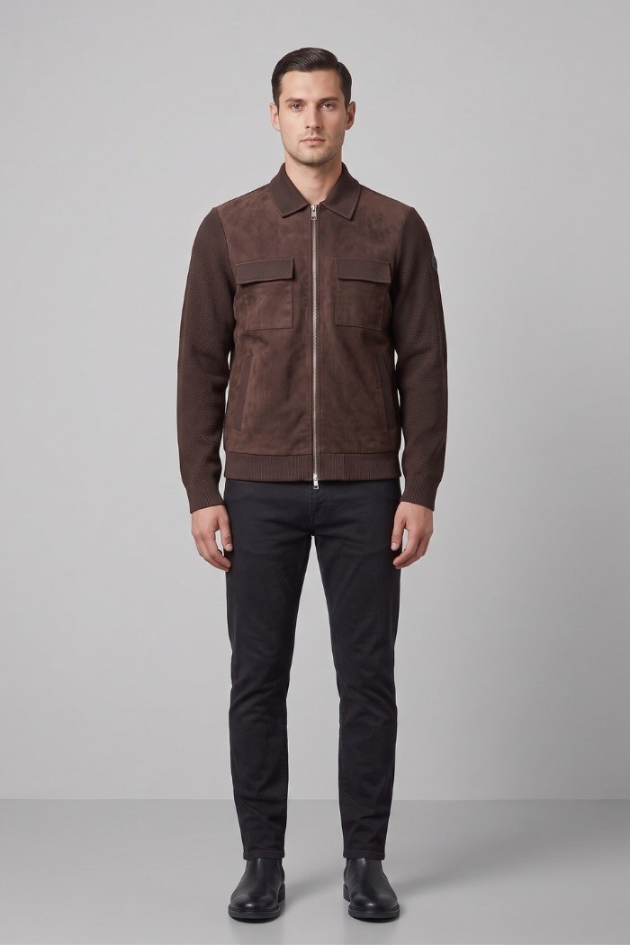 4US Paciotti giubbino in tessuto combinato W005 [5a58d542]