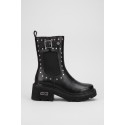 Cult scarponcino in pelle con zip e borchiette Grace CLW4801 [8271c7cf]