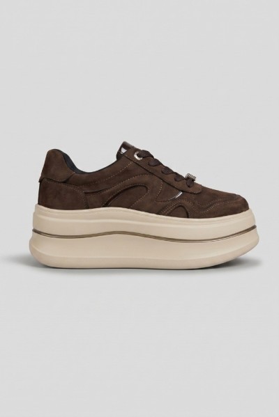 4US Paciotti sneaker platform in suede 4BX261 [028be984]