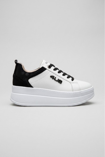 4US Paciotti sneaker in pelle con fondo alto 4BX258 [03da8cc1]