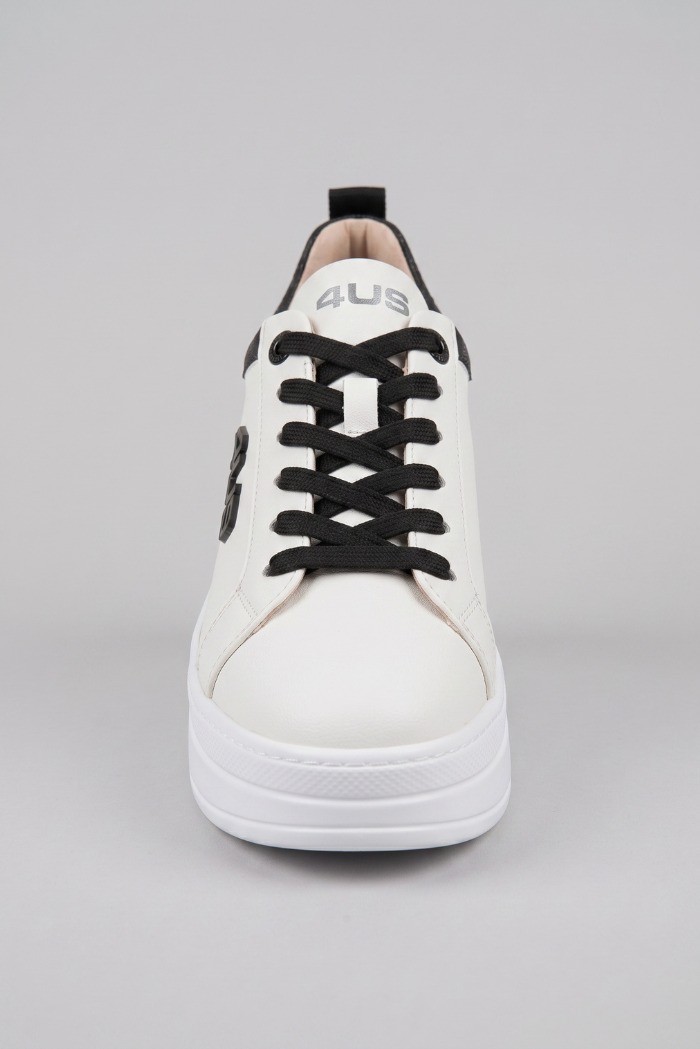 4US Paciotti sneaker in pelle con fondo alto 4BX258 [dafccfcc]