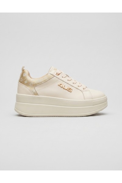 4US Paciotti sneaker in pelle con fondo alto 4BX258 [270c2bc8]