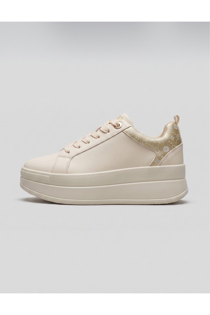 4US Paciotti sneaker in pelle con fondo alto 4BX258 [fe2a68c5]