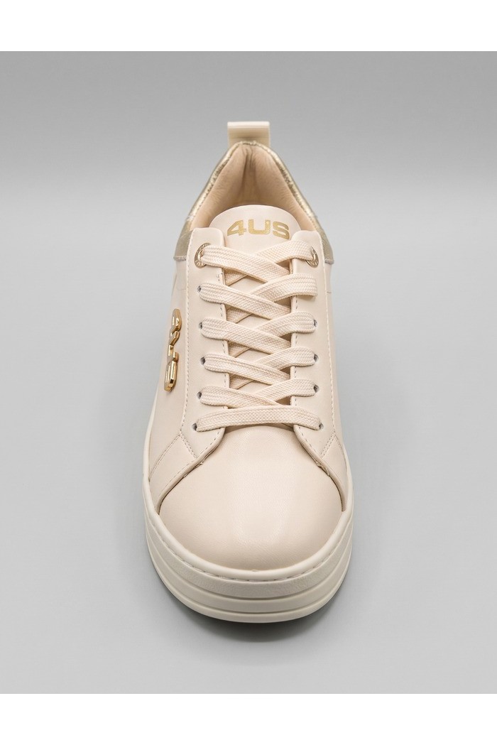 4US Paciotti sneaker in pelle con fondo alto 4BX258 [4937a9c1]