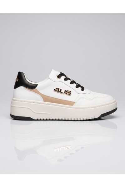 4US Paciotti sneakers in pelle con fondo alto 4BX265 [23846c74]