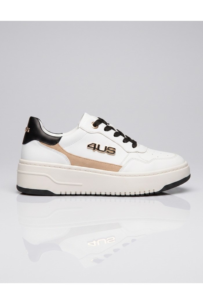 4US Paciotti sneakers in pelle con fondo alto 4BX265 [23846c74]