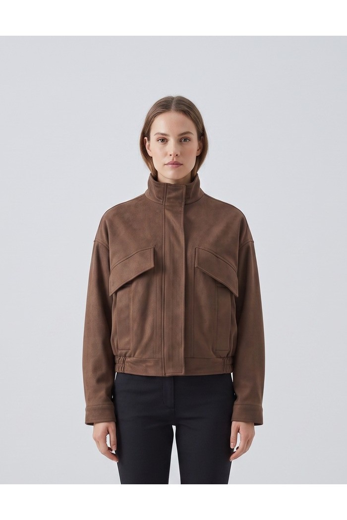 Dairesy giubbino in ecocamoscio con tasconi FW26D0941 [d041172c]