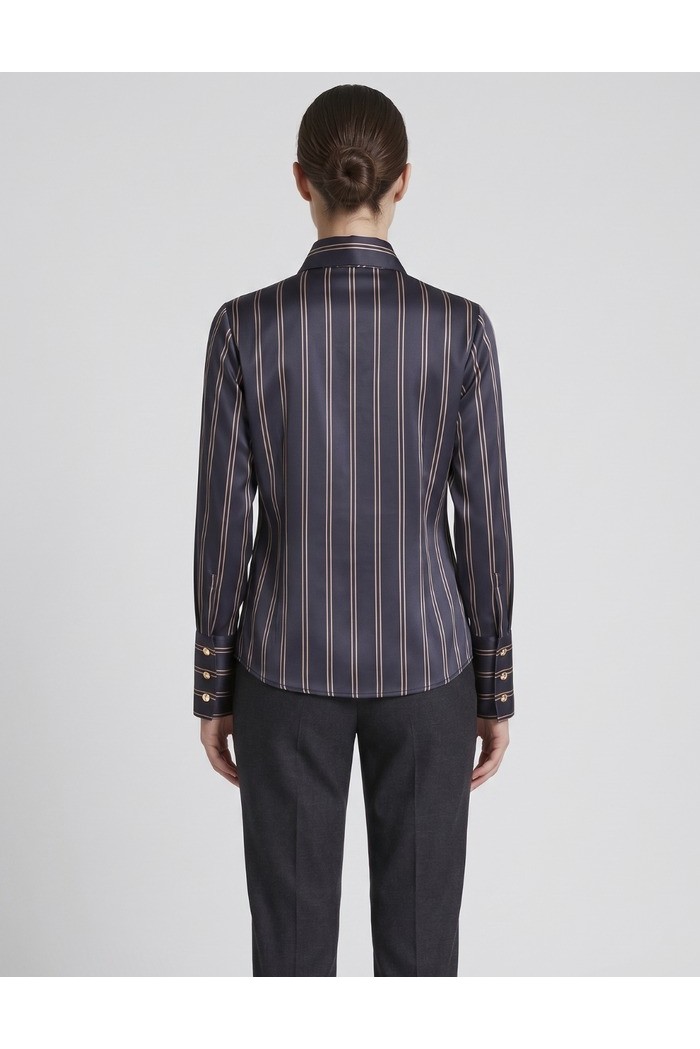 Dairesy camicia rigata con cravattino FW26DE0030 [753d9720]