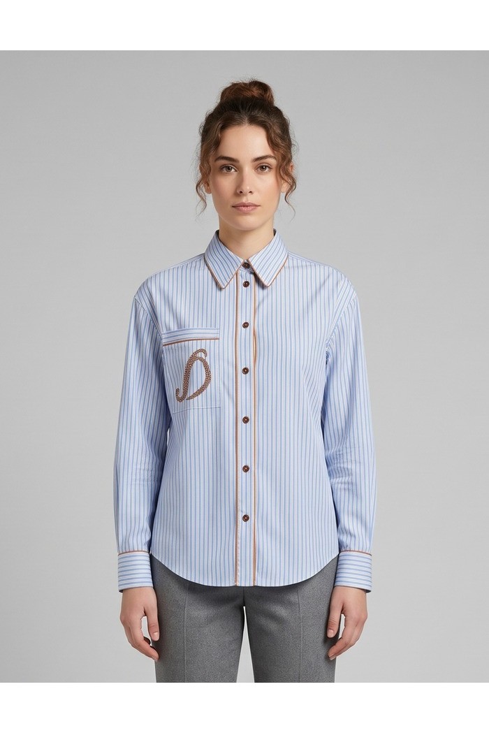 Dairesy camicia rigata in misto viscosa FW26DE0943 [a50e03eb]