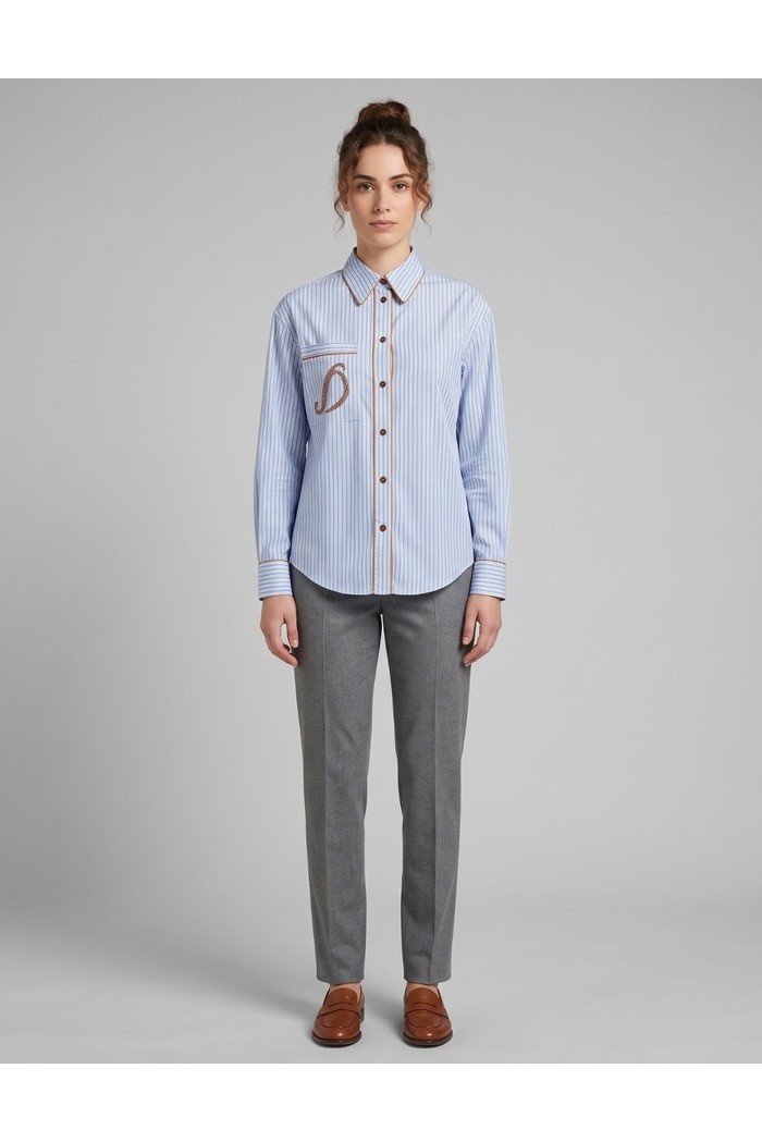 Dairesy camicia rigata in misto viscosa FW26DE0943 [cb3581e2]