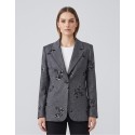 Dairesy giacca ricamata con bottone gioiello FW26DE0003 [cc9da8b7]