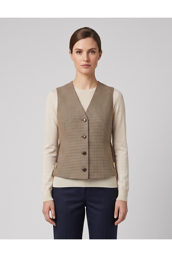 Dairesy gilet a quadri scollo a V FW26D0964 [5bd7428b]
