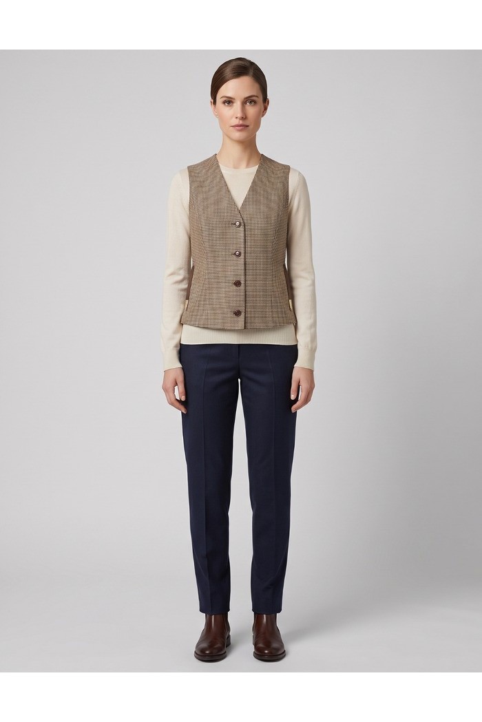 Dairesy gilet a quadri scollo a V FW26D0964 [35ecc082]