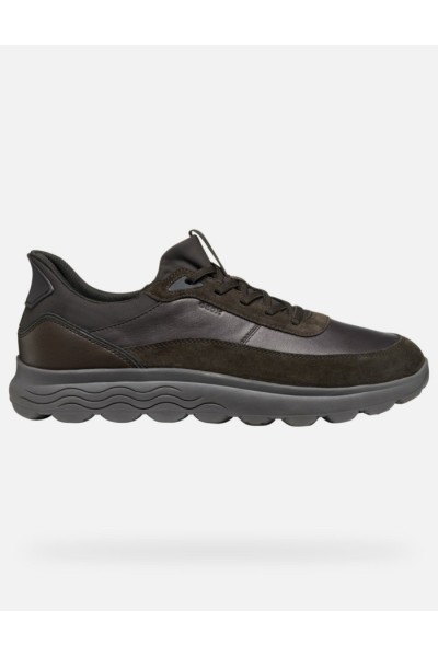 Geox sneaker in nappa e camoscio Spherica Plus U56MPA08522 — 805219040080568_2