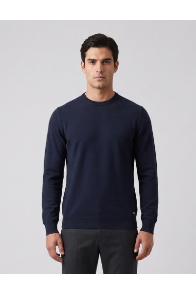 Markup maglia girocollo in misto viscosa punto riso MK9900014 [4370c0d3]