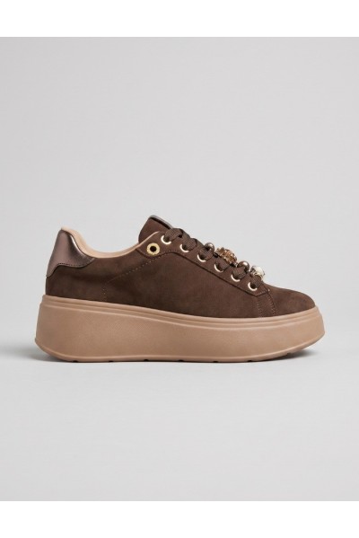 Gold & Gold sneaker platform con dettaglio gioiello GB1093 — 805219040080584_3
