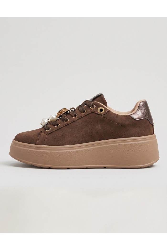 Gold & Gold sneaker platform con dettaglio gioiello GB1093 [df03588c]