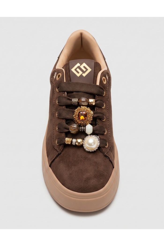 Gold & Gold sneaker platform con dettaglio gioiello GB1093 [681e9988]
