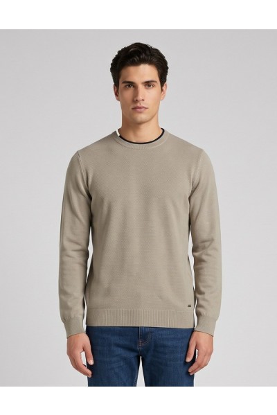 Markup maglia girocollo in misto viscosa punto riso MK9900124 — 805219040080512_2