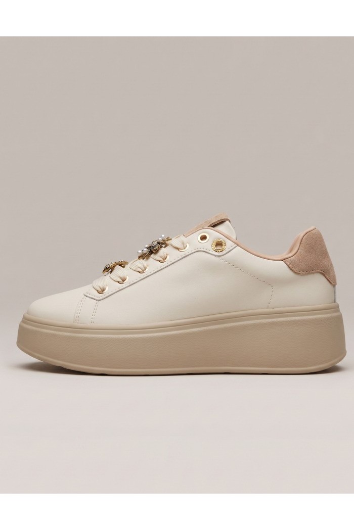 Gold & Gold sneaker platform con dettaglio gioiello GB1093 [a2d7526e]