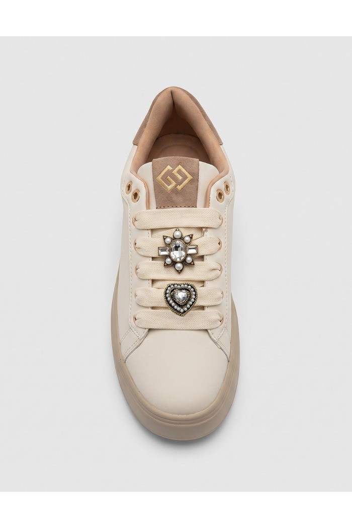 Gold & Gold sneaker platform con dettaglio gioiello GB1093 [15ca936a]