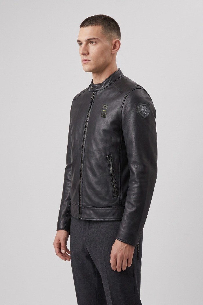 Blauer bomber in morbida pelle Ripley 26WBLUL02493-007340 [2983686a]