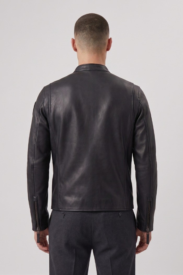 Blauer bomber in morbida pelle Ripley 26WBLUL02493-007340 [9e9ea96e]