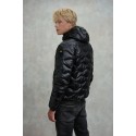 Blauer piumino ad onde con cappuccio Wave 26WBLUC03064-006355 [d999385c]