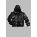 Blauer piumino ad onde con cappuccio Wave 26WBLUC03064-006355 [6bd4be46]