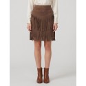 Dairesy gonna ecocamoscio con frange FW26DE0940 [7f6f948f]