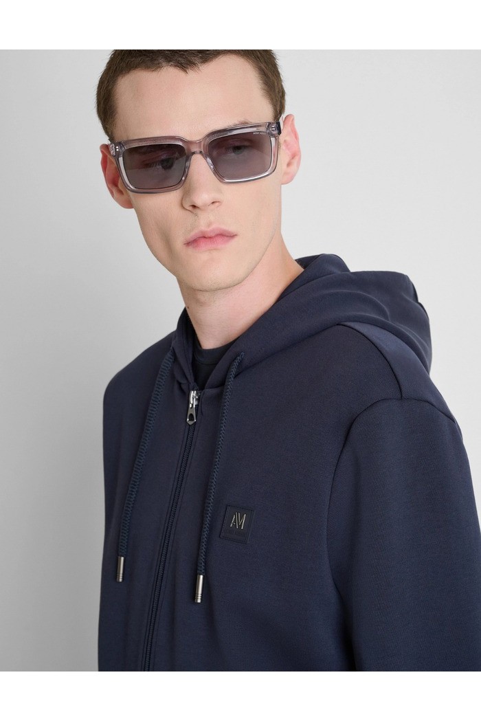 Antony Morato felpa cappuccio regular fit in interlock con logo MMFL01172-FA150168 [17d01dbe]