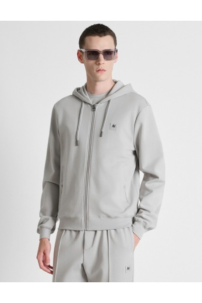 Antony Morato felpa cappuccio regular fit in interlock con logo MMFL01172-FA150168 [26675a04]