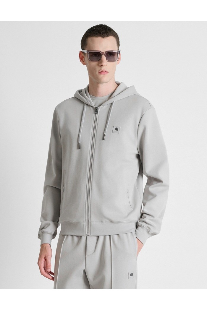 Antony Morato felpa cappuccio regular fit in interlock con logo MMFL01172-FA150168 [26675a04]