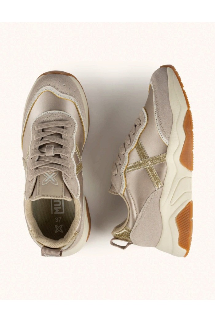 Munich sneaker allacciata con logo Wave Wmn 186 8770186 [7330f9ff]