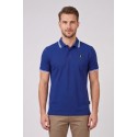 Refrigue polo in piquet stretch con dettagli a contrasto R5018M261 [ca717a01]