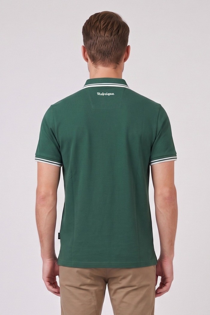 Refrigue polo in piquet stretch con dettagli a contrasto R5018M261 [6c11634b]
