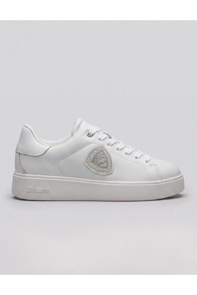 Blauer sneaker con logo strass VICTORY01/LEA [794f7c9d]