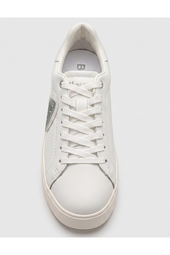 Blauer sneaker con logo strass VICTORY01/LEA [1774fe94]