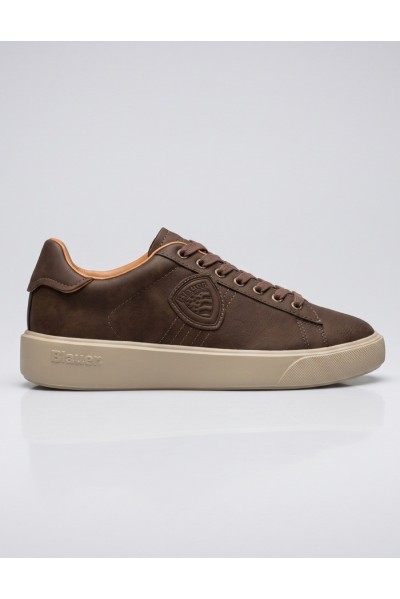 Blauer sneaker in pelle con logo BUCK13/NUB [4f08120c]