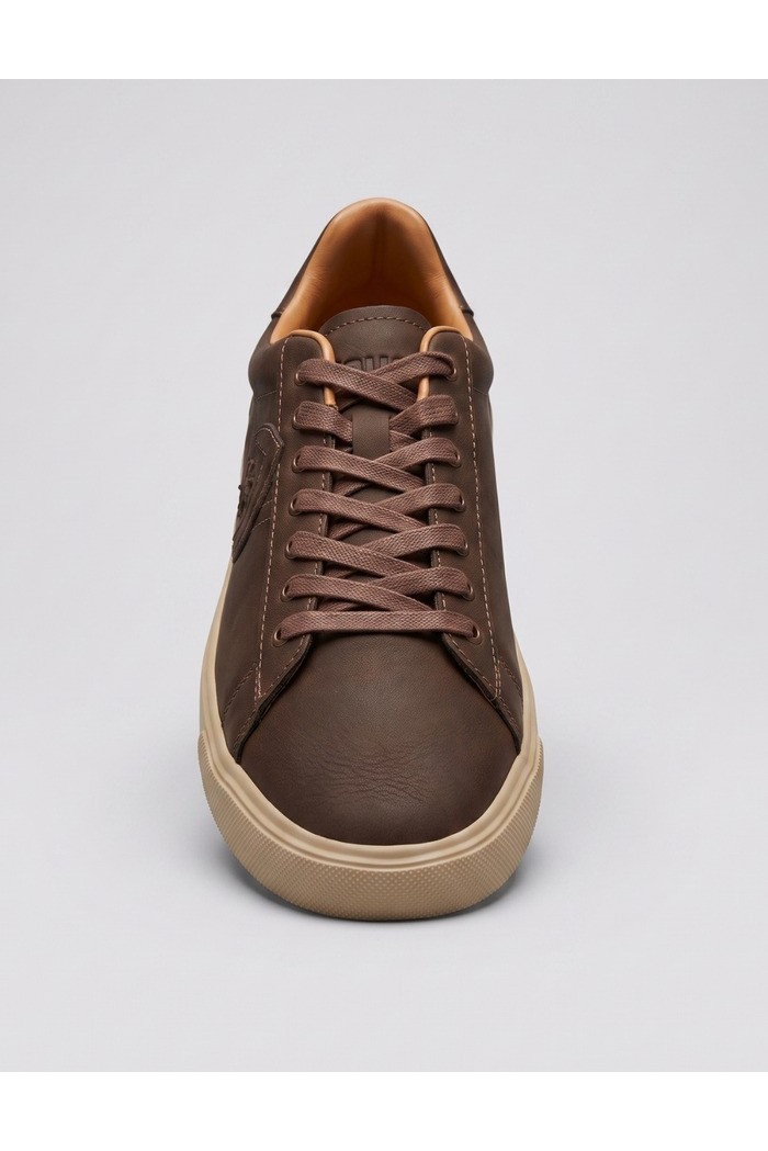 Blauer sneaker in pelle con logo BUCK13/NUB [21339005]