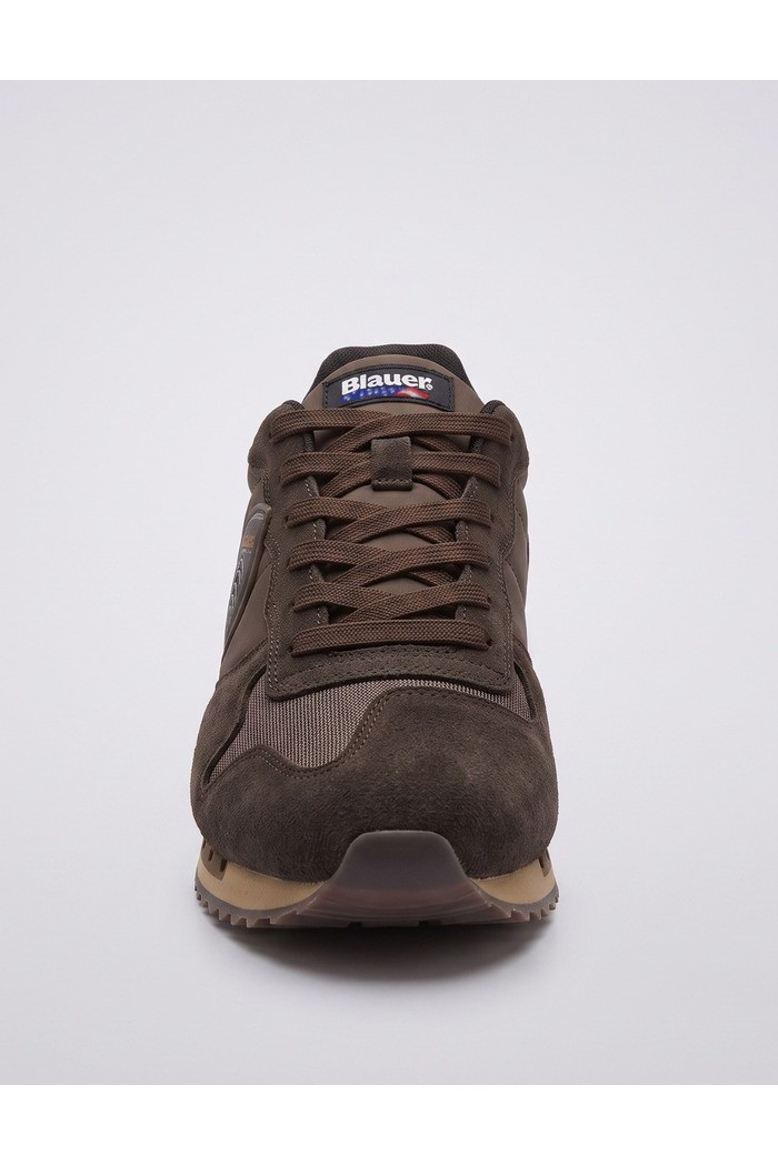 Blauer sneaker con scudetto QUEENS05/MES [883daf88]